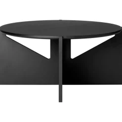 Simple XL Soffbord 78 cm, Svartlackerad Ek