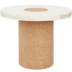 Sintra Bord Vit Marmor, Ø 60 cm