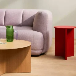 Slit Bord Runt Ø65, Lackad Ek