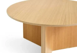Slit Bord Runt Ø65, Lackad Ek