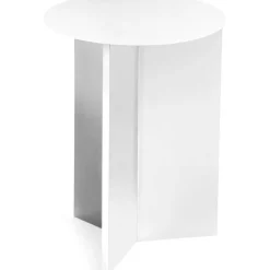 Slit Bord Stål Ø35 cm, Vit