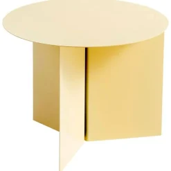 Slit Round Bord, Ljusgul