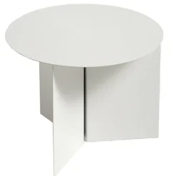 Slit Round Bord, Vit