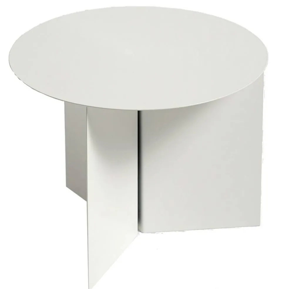 Slit Round Bord, Vit