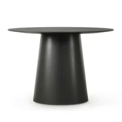 Social Matbord Svart Ek, 110 cm