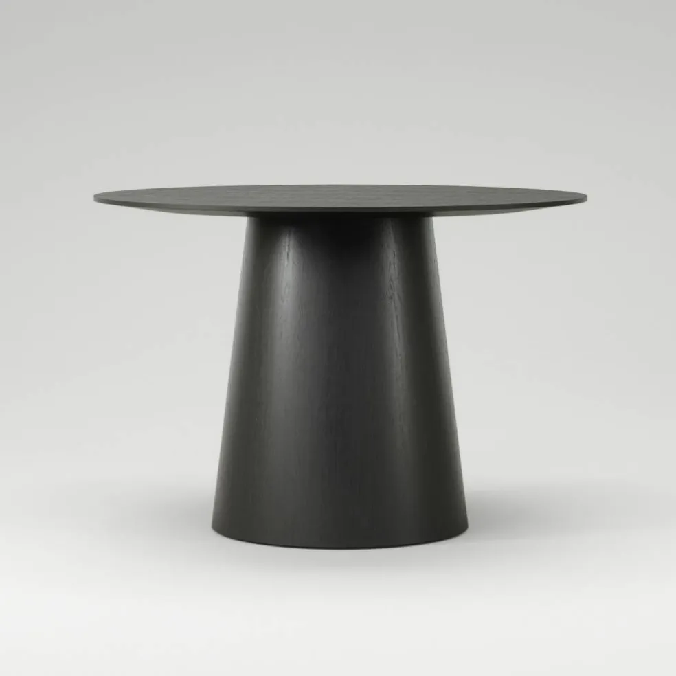 Social Matbord Svart Ek, 110 cm