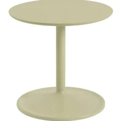 Soft Sidobord Ø41x40 cm, Laminat Beige Green