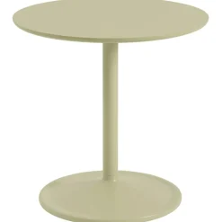 Soft Sidobord Ø48x48 cm, Laminat Beige Green