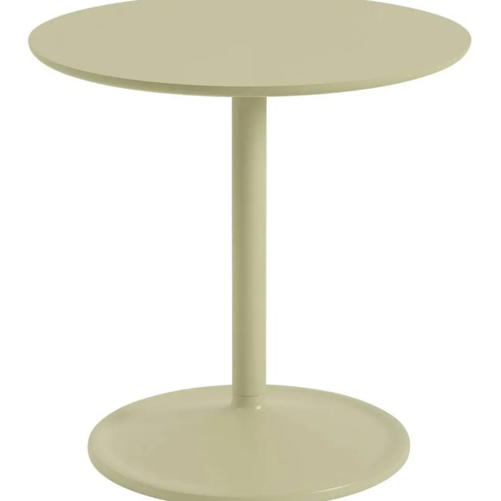 Soft Sidobord Ø48x48 cm, Laminat Beige Green