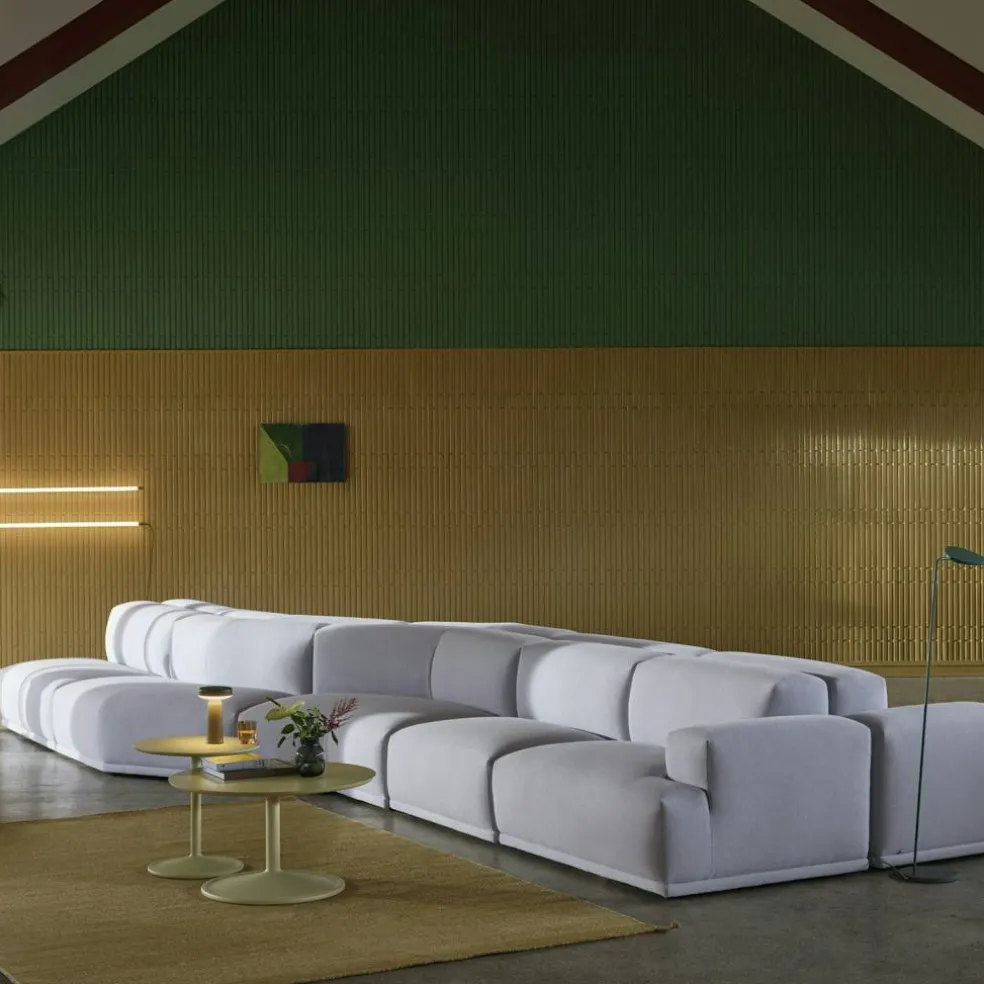Soft Soffbord, Laminatet Ø95 cm, Laminat Beige Green
