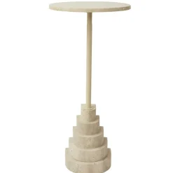 Solum Sidobord Sand/Travertin, 78 cm