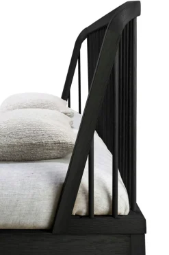 Spindle Sängstomme Svartbetsad Ek, 180x200 cm