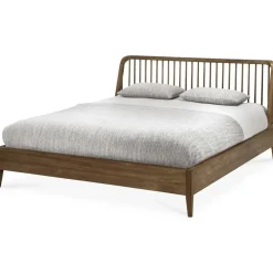 Spindle Sängstomme Teak, 160x200 cm