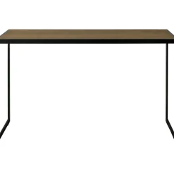 Square Avlastningsbord 122x36x70 cm, Svart/Burned Walnut