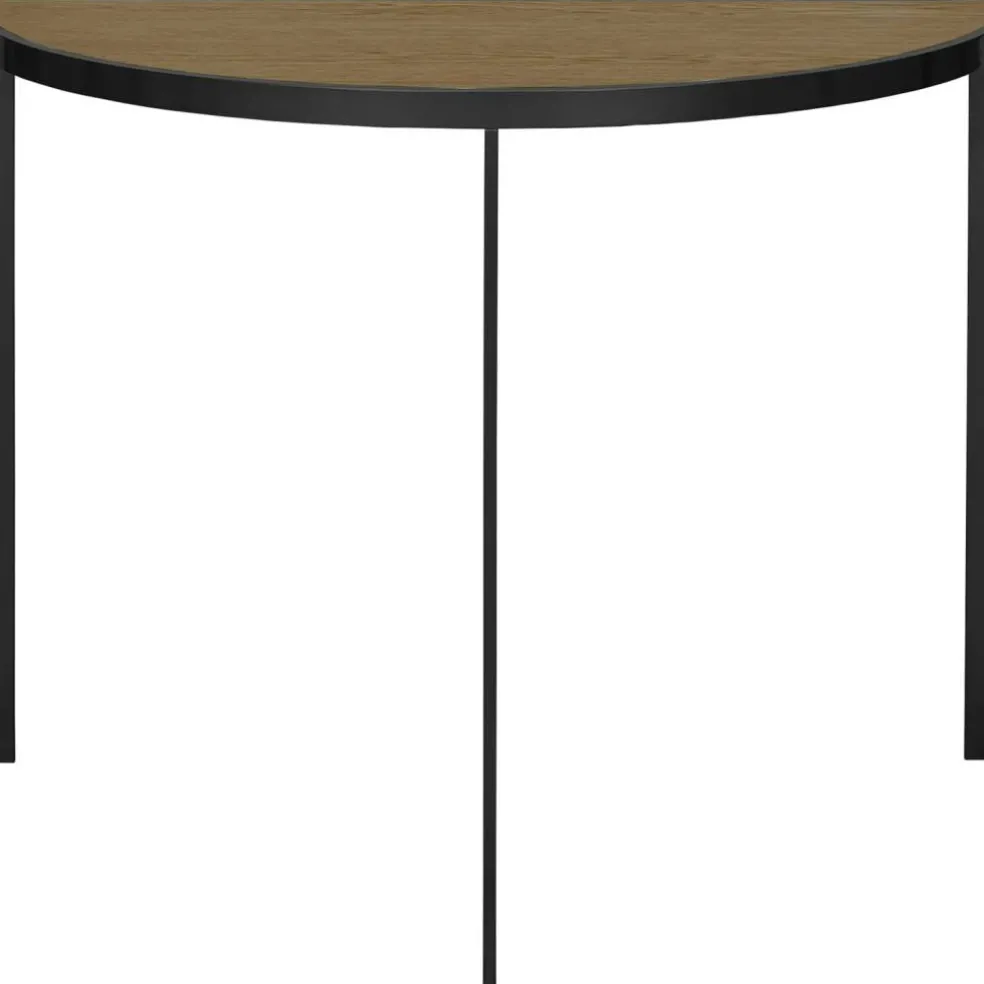 Square Konsolbord 93x46x70 cm, Svart/Burned Walnut