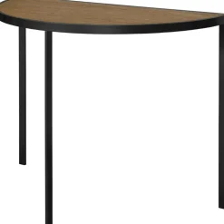 Square Konsolbord 93x46x70 cm, Svart/Burned Walnut