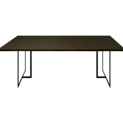 Square Matbord 200x100x75,  Black Oak