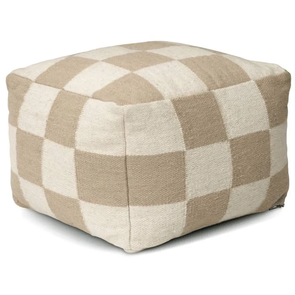 Square Sittpuff 50x50 cm, Beige