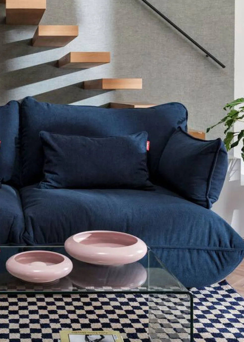 Sumo Right Cord Recycled Hörndel, Deep Blue