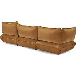 Sumo 4-Sitssoffa Sammet, Almond