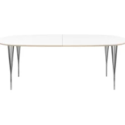 Symphony 78 Matbord,  105x200 Vit Laminat / Krom