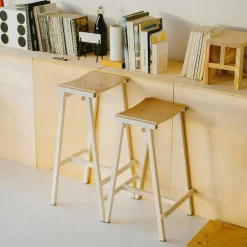 Taburete 8 Barstol 65 cm, Eggshell