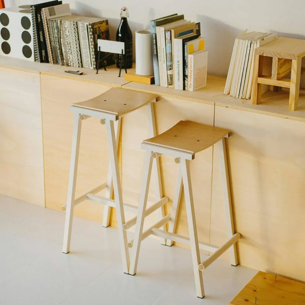 Taburete 8 Barstol 75 cm, Eggshell