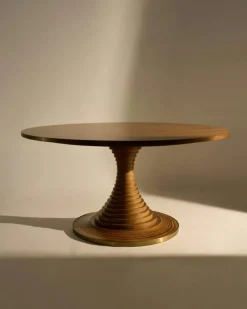Tavolo a Dischi Matbord Valnöt, Ø150 cm