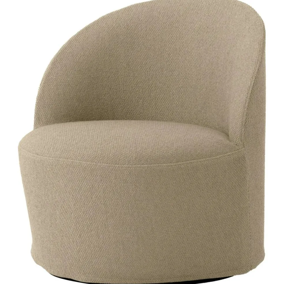 Tearoom Loungefåtölj Med Snurrbas, Logan Sand