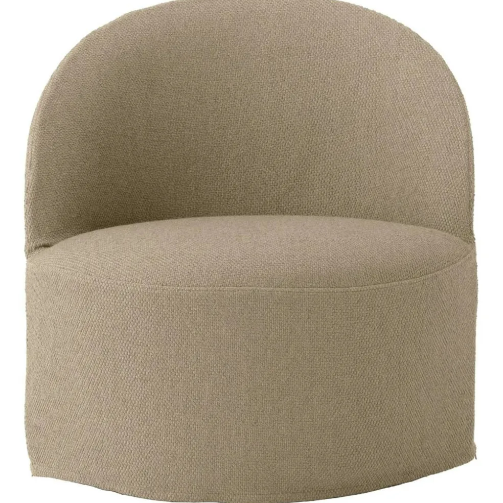 Tearoom Loungefåtölj Med Snurrbas, Logan Sand