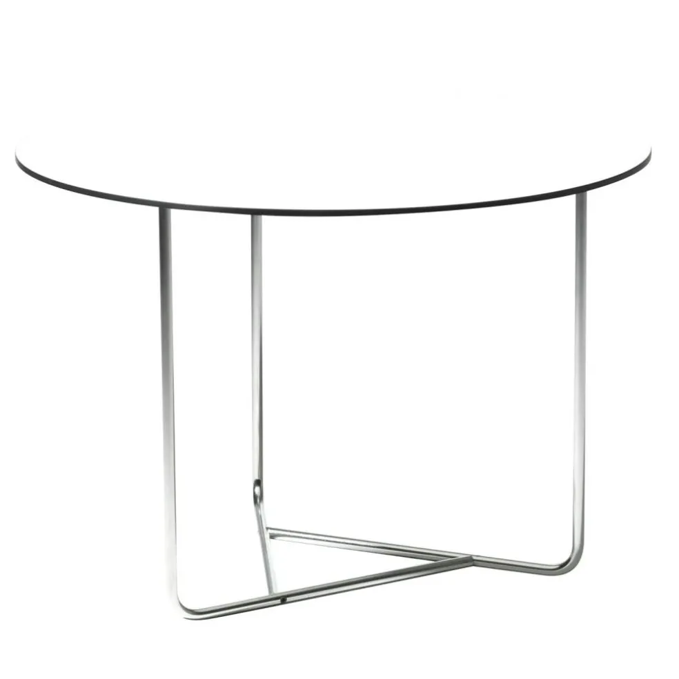 Tellus Bord 64cm, Vit/Krom