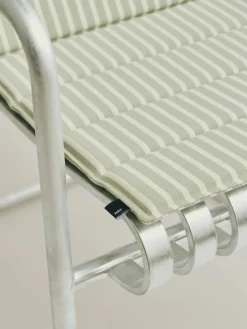 Terrazza Folding Seat Cushion 82x40 cm, Grey bold stripe