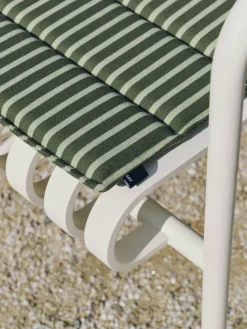 Terrazza Folding Seat Cushion 82x40 cm, Olive bold stripe