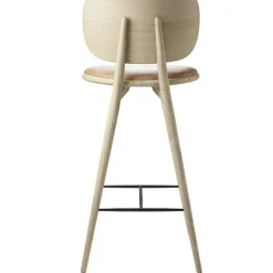 The High Stool Backrest Barstol, Mattlackad Ek