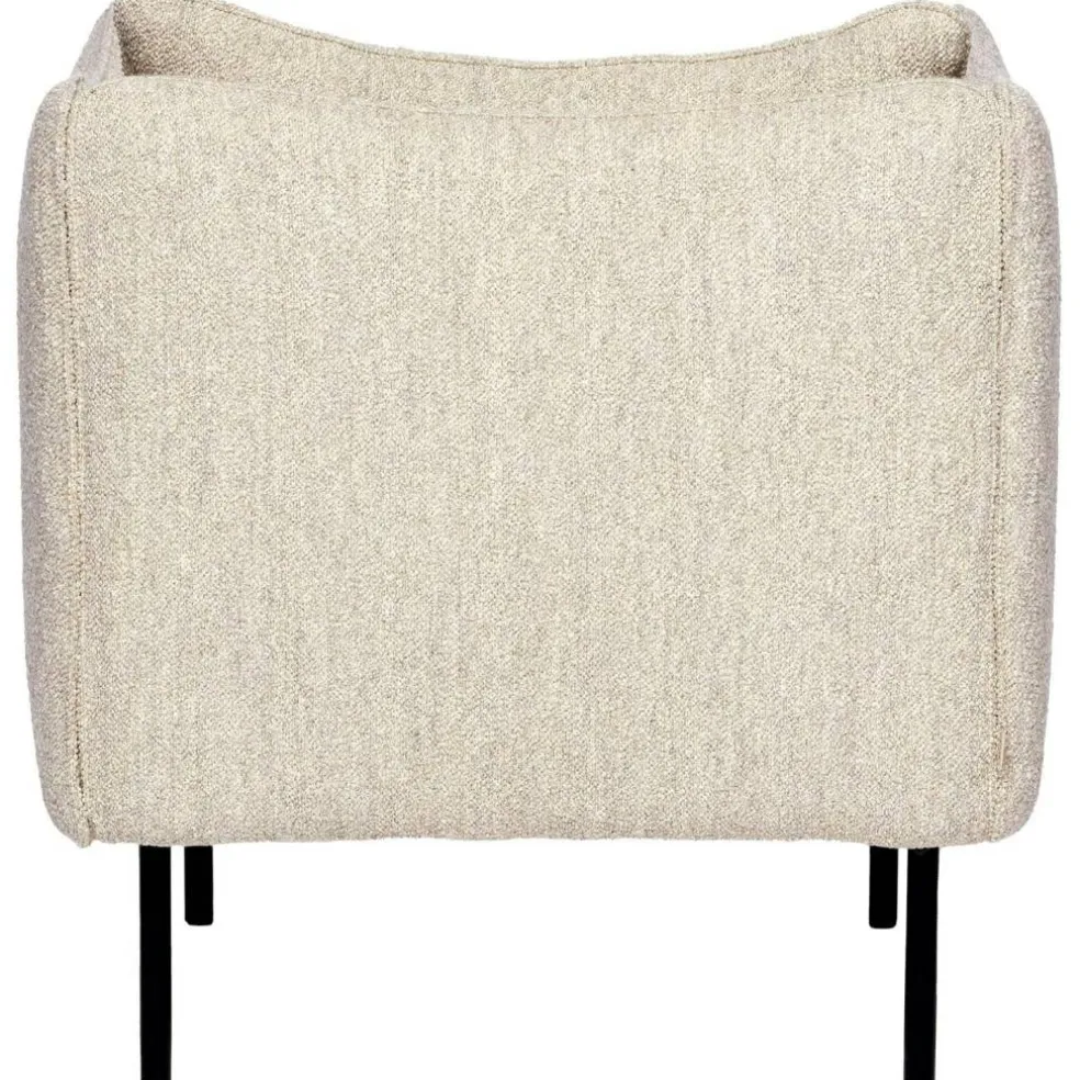 Tiki Fåtölj S W:70 cm, Svarta Ben / Sand