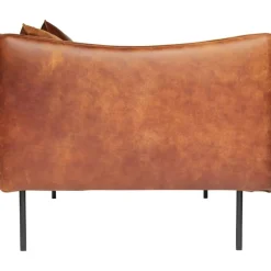 Tiki Fåtölj S W:70 cm, Svarta Ben / Skinn Vintage Rangers