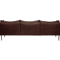 Tiki Soffa 3-Sits, Svarta Ben / Vintage Dark Chocolate