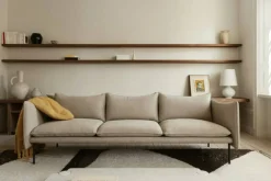 Tiki Soffa 3-Sits, Svarta Ben / Clay