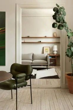 Tiki Soffa 3-Sits, Svarta Ben / Clay