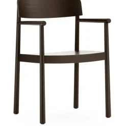 Timb Stol Med Armstöd, Brun / Ultra Leather Chocolate