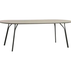 Tree Matbord L: 220cm Beige Topp / Svarta Ben