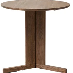 Trefoil Bord 75 cm, Rökt Ek