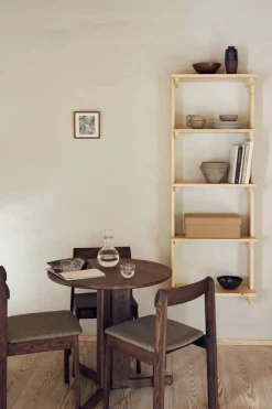 Trefoil Bord 75 cm, Rökt Ek
