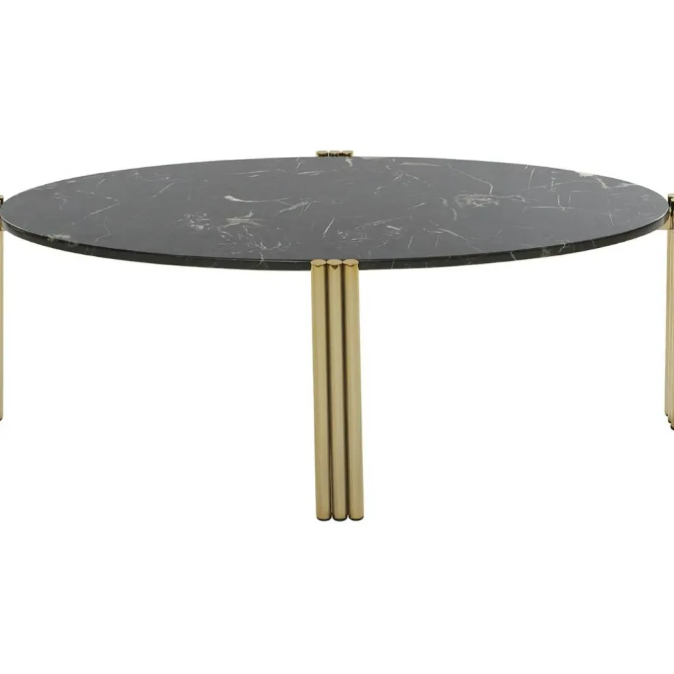 Tribus Soffbord Oval, Guld / Svart