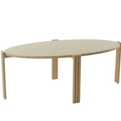 Tribus Soffbord Oval, Travertin/Sand
