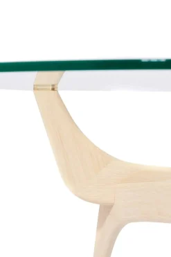 Triiio Matbord Ø135 cm, Oljad Valnöt / Klarglas