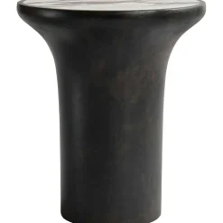 Trumpet Sidobord Kaffe / Calacatta, 40 cm