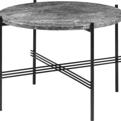 TS Soffbord 55 cm, Svart / Grå Emperadormarmor