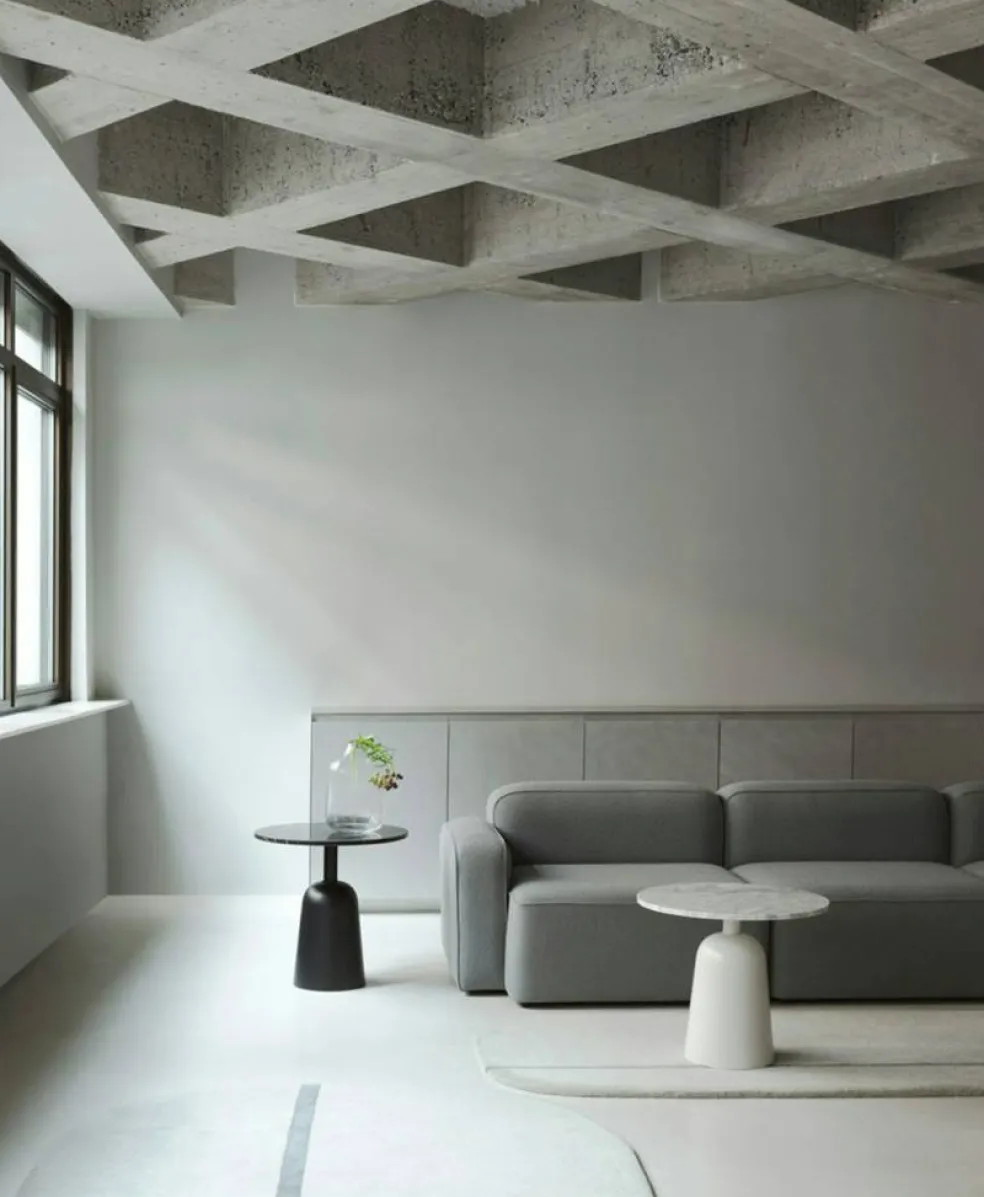 Turn Soffbord , Vit Marmor