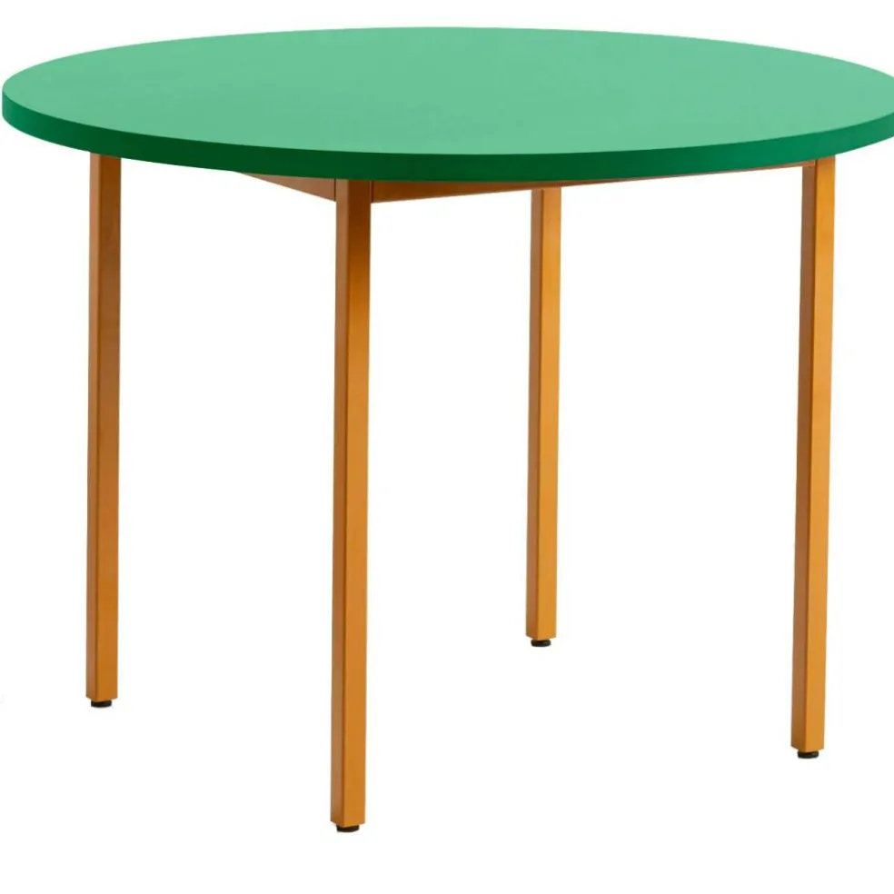 Two-Colour Bord Ø105 cm, Ochre / Green Mint